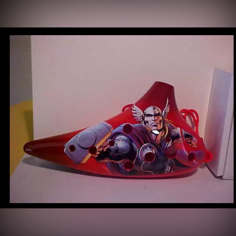 12 HOLE THOR TENOR OCARINA NEW Marvel Comics Plastic